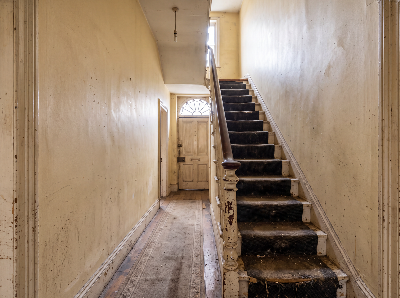 Before hallway and staircase painting project in Waterford